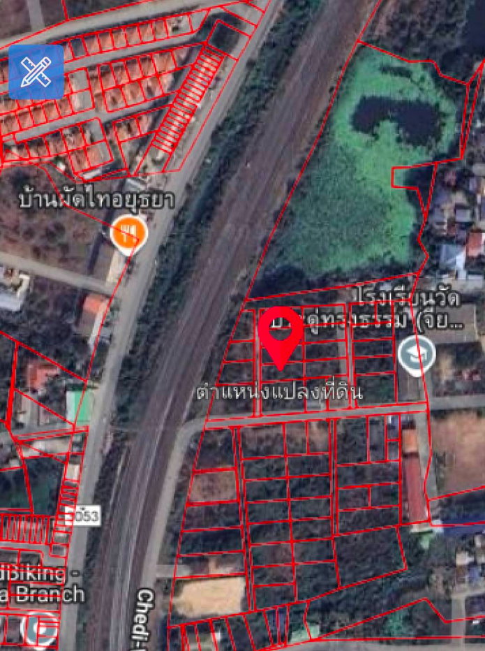 รูป ขายที่ดิน 103 ตรว. ซ.วัดประดู่ทรงธรรม อยุธยา  - รูปที่ 1/5