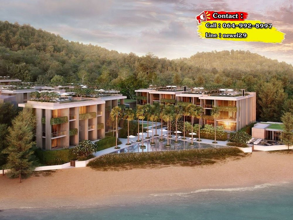 รูป Call : 064-992-8997 Twinpalms Montazure Residences Phuket ติดชายหาดกมลา (Beachfront Villa) ห้องใหญ่พิเศษ 153 ตารางเมตร 1 ห้องนอน ชั้น1 ตกแต่งครบ - รูปที่ 8/9