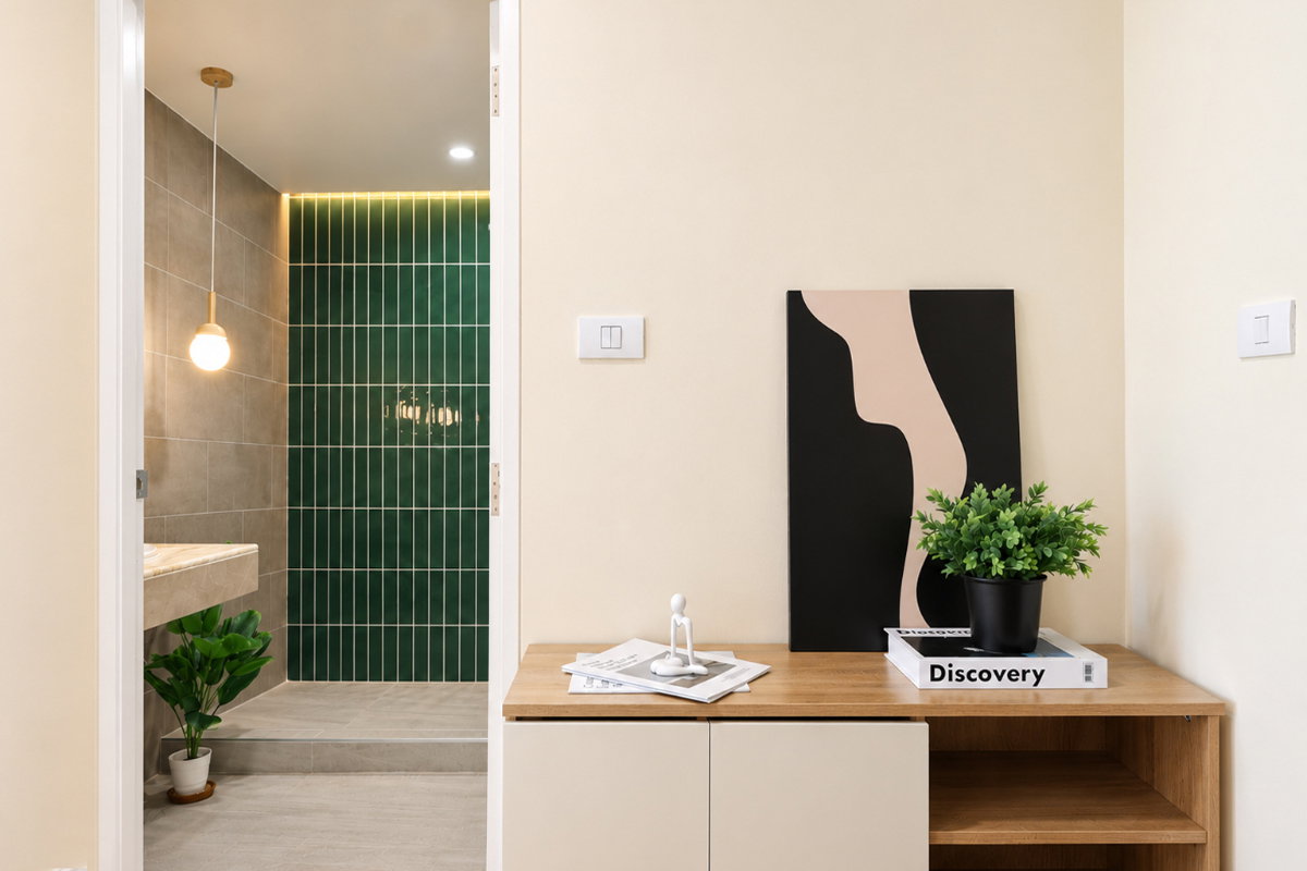 รูป 🔥✨ ขายด่วน! THE TRIO GARDEN ศรีนครินทร์ 38 🏡 ห้องตกแต่งใหม่ 2 ห้องนอน | 54 ตร.ม. | เพียง 2.59 ล้านบาท! - รูปที่ 11/18
