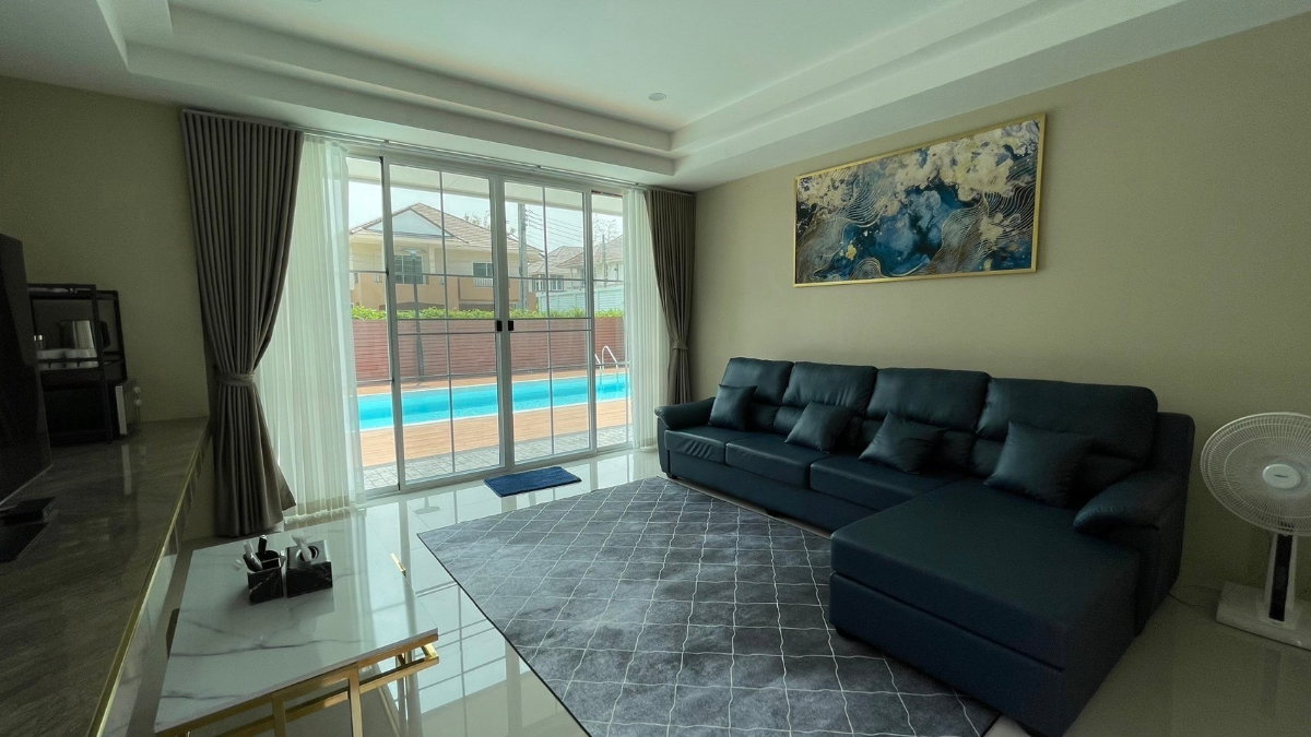 รูป ให้เช่า Luxury Private Pool Villa ออเงิน–รามอินทรา | ที่ดิน 1 ไร่ | 5 ห้องนอน 6 ห้องน้ำ | สระว่ายน้ำส่วนตัว | พร้อมเข้าอยู่ - รูปที่ 6/30