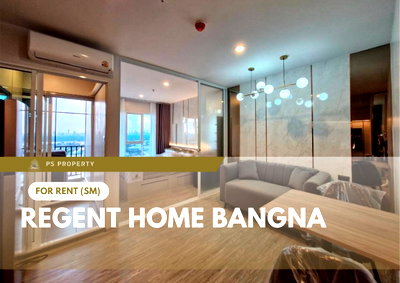 Condos for rent : For rent 📍 Regent Home Bangna 📍 Fully furnished with appliances; located near BTS Bangna.
