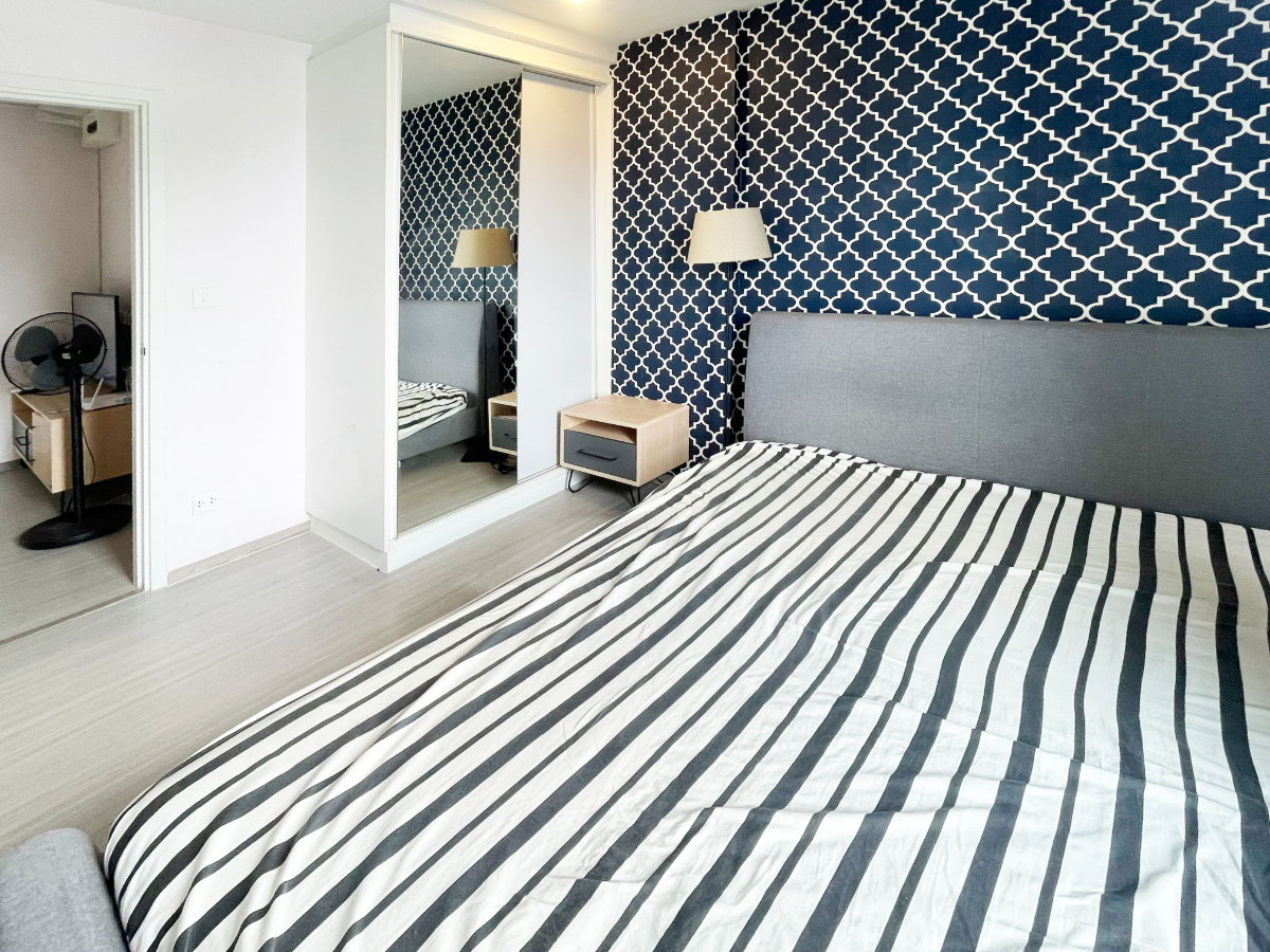 รูป For Rent The tree ladprao 15 Area: 28sq.m. 1bedroom 1bath Floor : 8th floor Fully furnished - รูปที่ 2/7