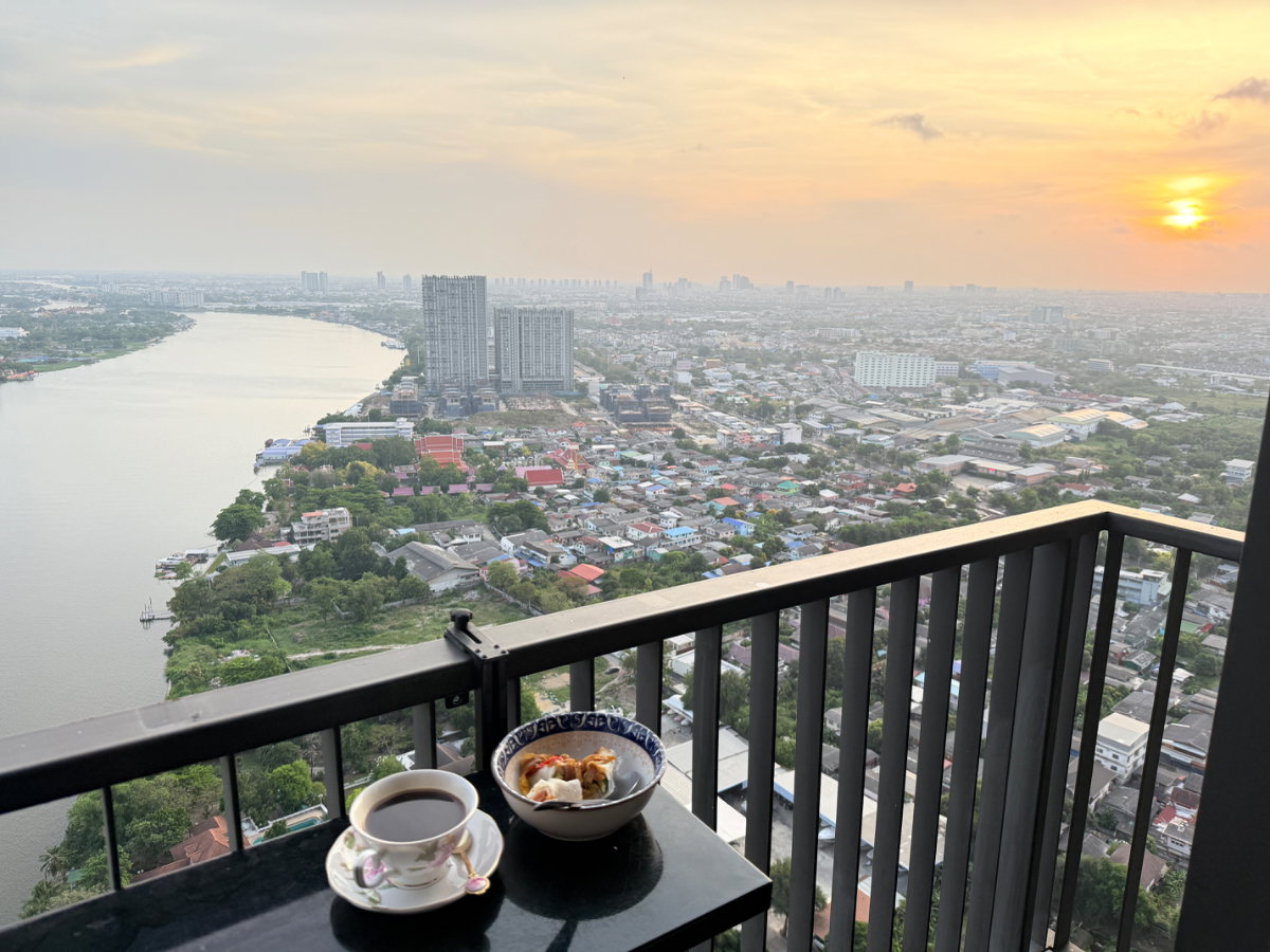 รูป ปล่อยเช่าห้องชุด วิวแม่น้ำ ชั้น 38 ทิศเหนือ ภายในห้องชุดตกแต่งสวย เฟอร์นิเจอร์ครบ - รูปที่ 9/17