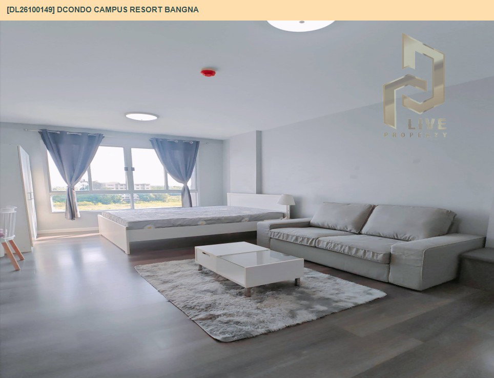 รูป DL26100149 ให้เช่าคอนโด ดีคอนโด แคมปัส รีสอร์ท บางนา (dcondo Campus Resort Bangna) ใกล้ - พร้อมเข้าอยู่ โทรด่วน 0653619502 LineID @952jdxxk - รูปที่ 7/7