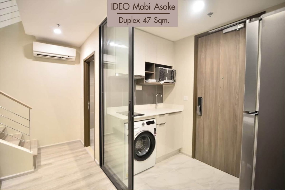 รูป ✨Duplex for rent at Ideo mobi Asoke✨ ตกแต่งสวย เฟอร์นิเจอร์และเครื่องใช้ไฟฟ้าครบครัน - รูปที่ 11/11