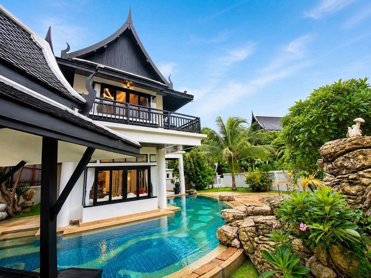 รูป บ้านเดี่ยวพูลวิลล่าสไตล์ไทยโมเดิ้ล - รูปที่ 19/21