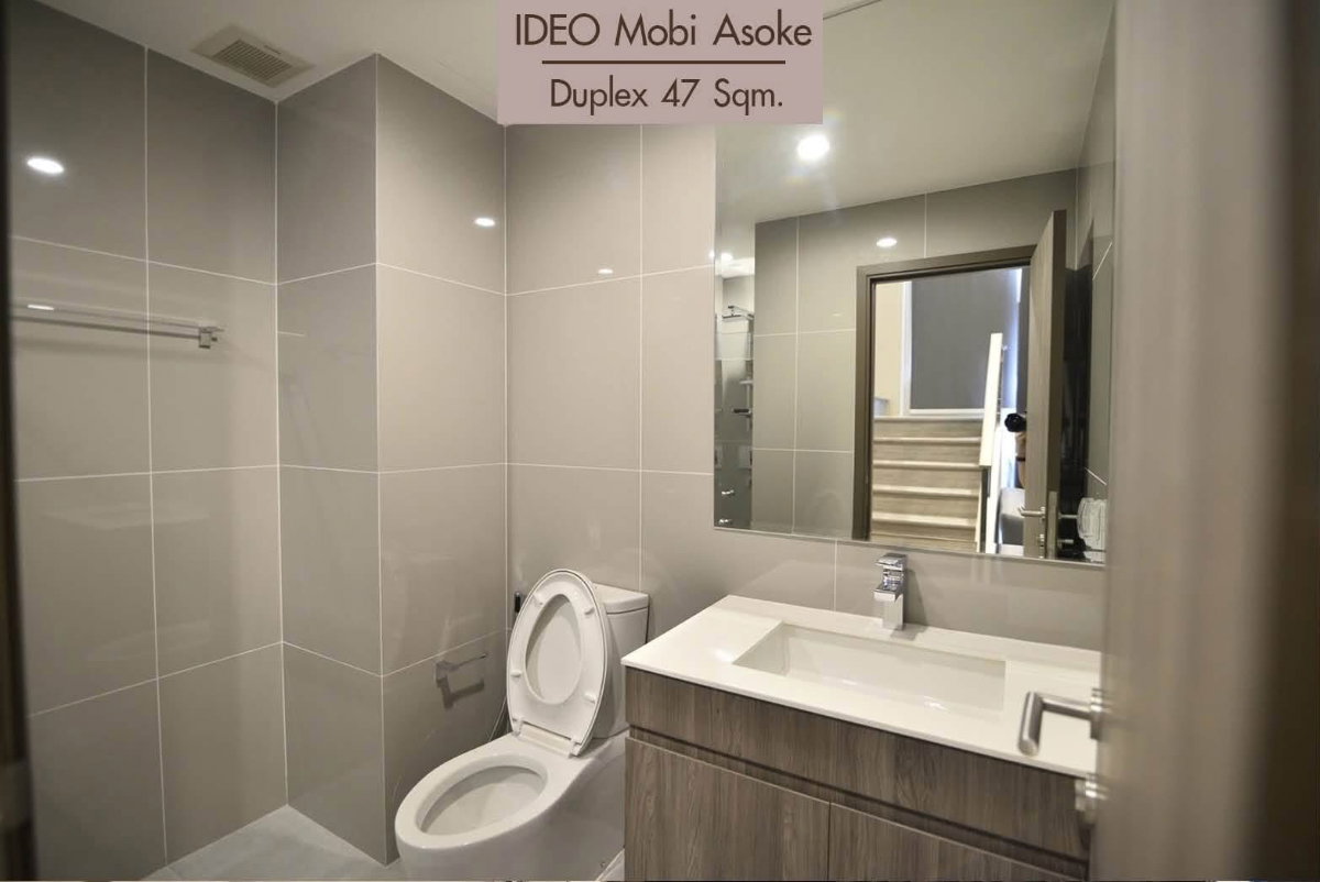 รูป ✨Duplex for rent at Ideo mobi Asoke✨ ตกแต่งสวย เฟอร์นิเจอร์และเครื่องใช้ไฟฟ้าครบครัน - รูปที่ 5/11