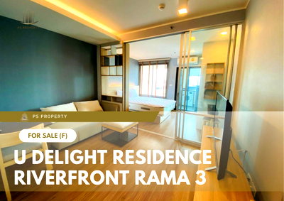 Condos for sale : Urgent Sale ✨ U Delight Residence Riverfront Rama 3 ✨ Fully furnished with appliances, river view, near BRT