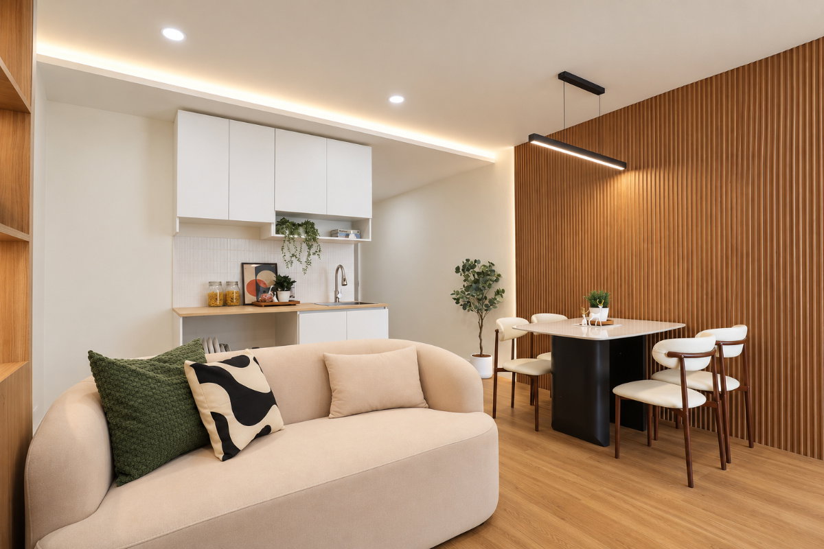 รูป 🔥✨ ขายด่วน! THE TRIO GARDEN ศรีนครินทร์ 38 🏡 ห้องตกแต่งใหม่ 2 ห้องนอน | 54 ตร.ม. | เพียง 2.59 ล้านบาท! - รูปที่ 3/18