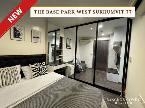 🍀🍀 ดีลดีที่สุด🔥 ให้เช่า📌 The Base Park West Sukhumvit 77 (Line:@rent2022) BTS อ่อนนุช✨พร้อมเข้าอยู่ 🔖 A09346