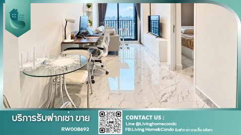 For rent The Niche Pride Thonglor – Phetchaburi Fully furnished, ready to move in, near MRT Phetchaburi - RW008692