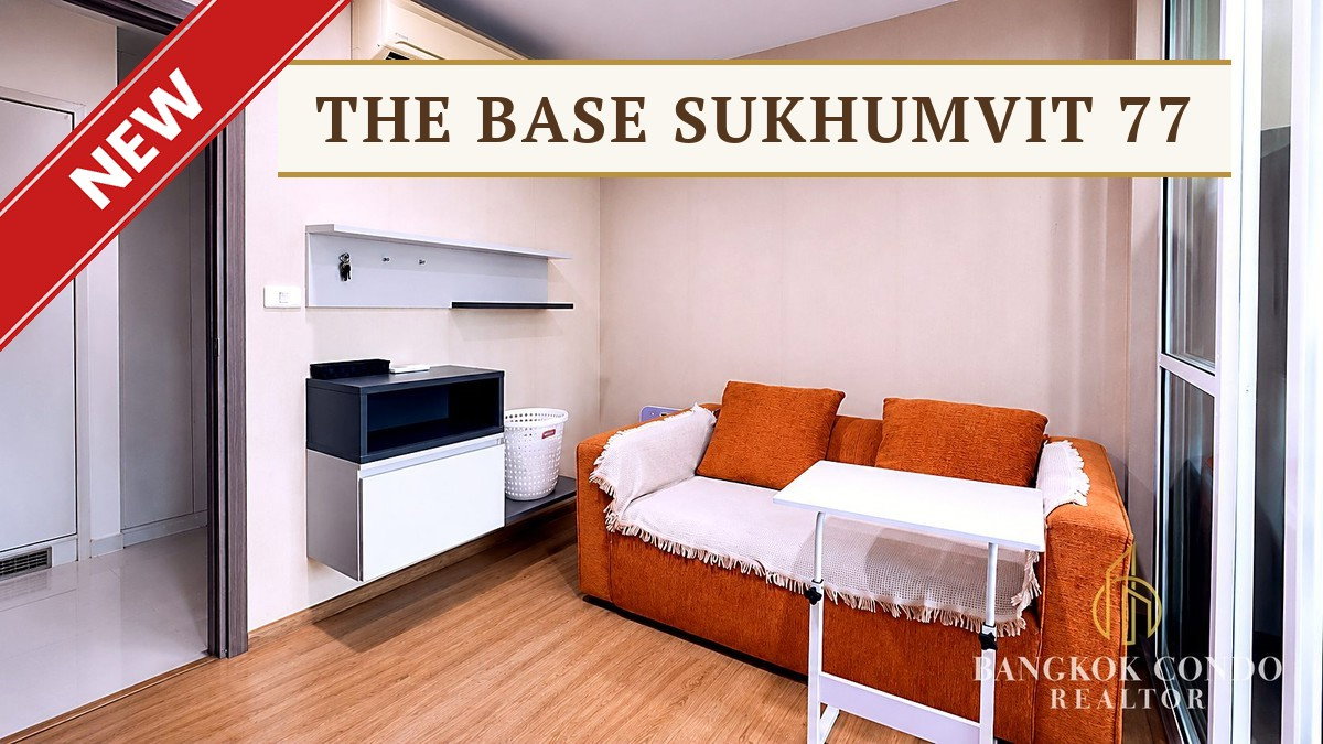picture 🍀🍀 Prime condo location🚆 For Rent📌 The Base Sukhumvit 77 (Line:@rent2022) BTS On Nut✨Ready to move in 🔖 A11778 - 1/8