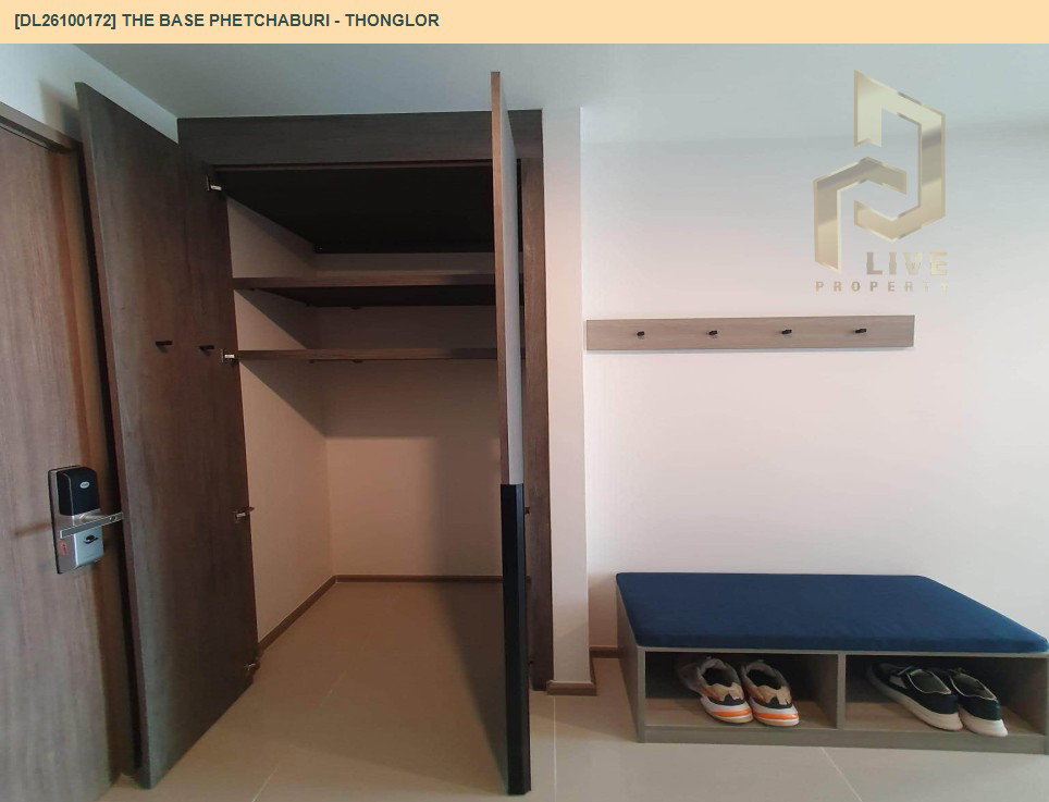 รูป DL26100172 ให้เช่าคอนโด เดอะ เบส เพชรบุรี - ทองหล่อ (THE BASE Phetchaburi - Thonglor) ใกล้ BTS พร้อมพงษ์ พร้อมเข้าอยู่ โทรด่วน 0653619502 LineID @952jdxxk - รูปที่ 2/7