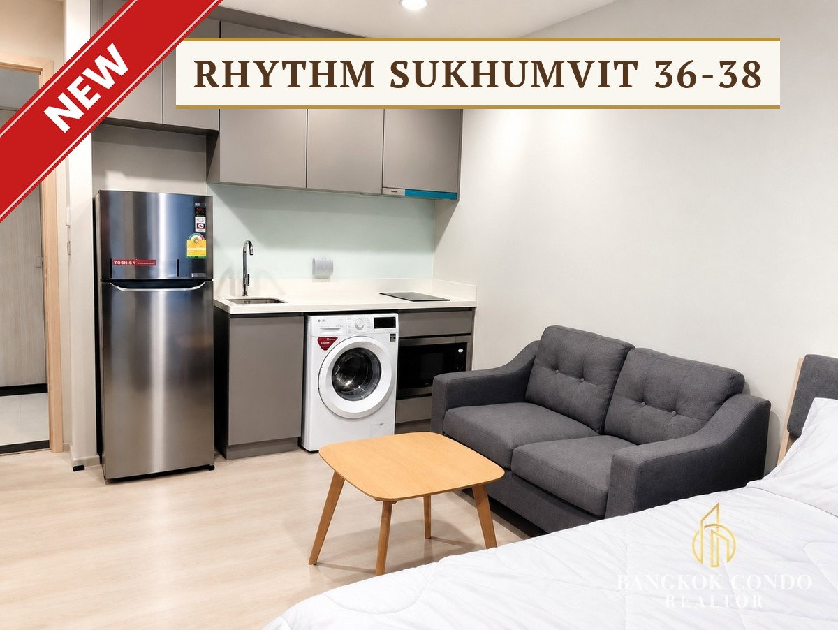 รูป 🍀🍀 ดีลดีที่สุด🔥 ให้เช่า📌 Rhythm Sukhumvit 36-38 (Line:@rent2022) BTS ทองหล่อ✨พร้อมเข้าอยู่ 🔖 A08668 - รูปที่ 1/7