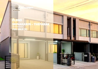 Townhouses for sale : Urgent sale: Townhouse at 🔥 Pleno Srinakarin – Theparak 🔥, featuring 3 bedrooms and 2 bathrooms. Conveniently located in Soi Mangkon-Khandee.