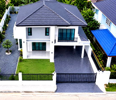 บ้านเดี่ยว ม.เทคโนโลยีราชมงคลสุวรรณภูมิ : ขายบ้านเดี่ยว 2 ชั้น บ้านมณีรินทร์ รัตนาธิเบศร์ แปลงหัวมุม 4 ห้องนอน 4 ห้องน้ำ ฟรีค่าโอน