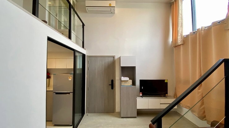 picture ✨🚄 For rent duplex 45 sqm. Origin Plug and Play Ramkhamhaeng 103 ✨ specious Duplex room, 1 bed plus, Fully furnished  - 6/21