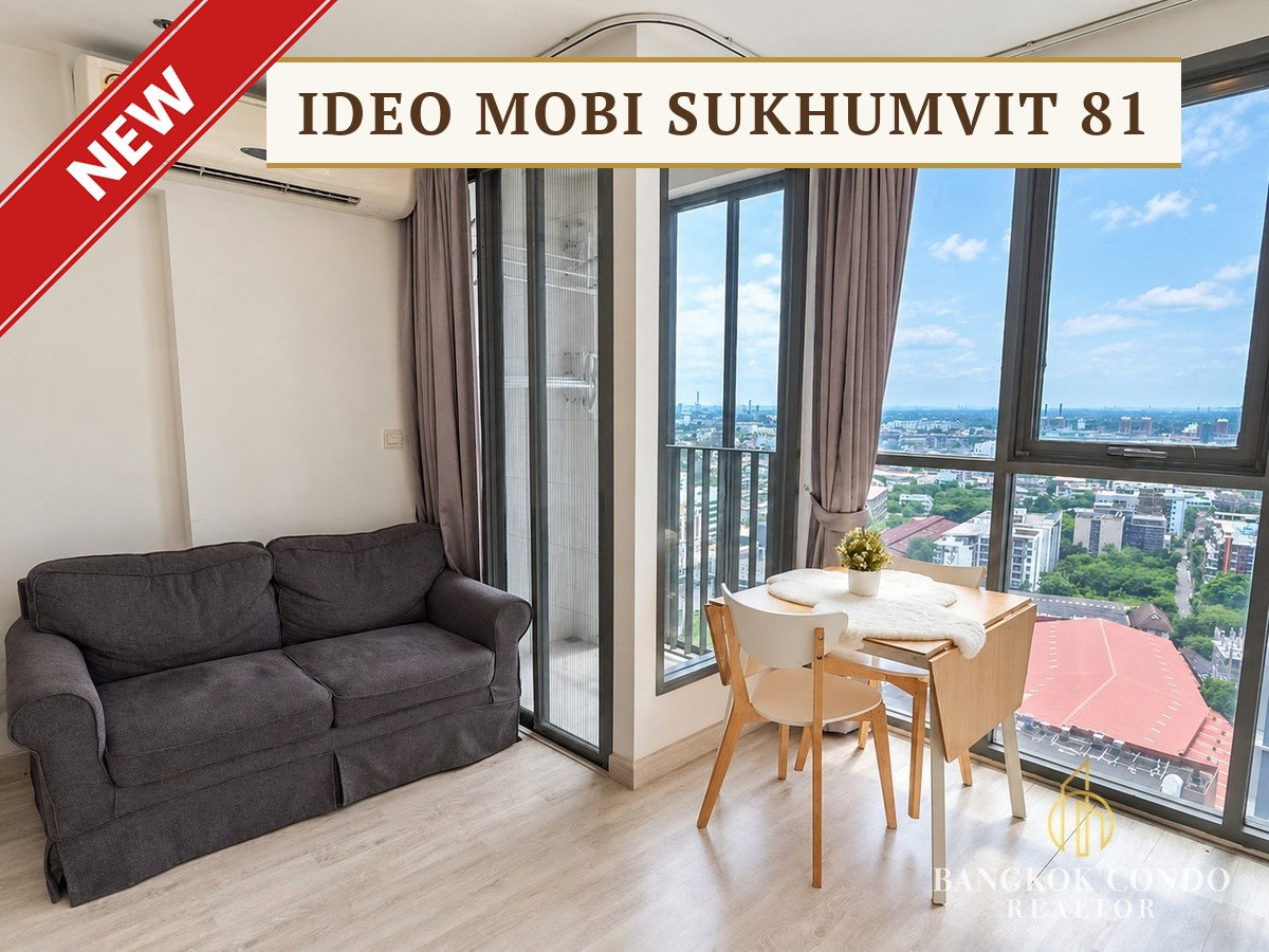 รูป 🍀🍀 ดีลดีที่สุด🔥ห้อง Duplex ให้เช่า📌 IDEO Mobi Sukhumvit 81 (Line:@rent2022) BTS อ่อนนุช✨พร้อมเข้าอยู่ 🔖 A18582 - รูปที่ 1/8