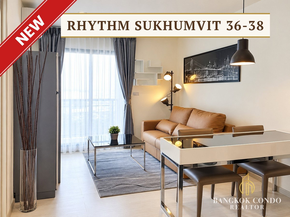 รูป 🍀🍀 Modern condo 💙ให้เช่า📌 Rhythm Sukhumvit 36-38 (Line:@rent2022) BTS ทองหล่อ✨พร้อมเข้าอยู่ 🔖 A17890 - รูปที่ 1/6