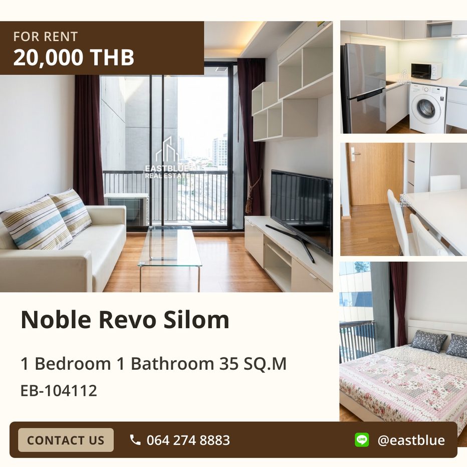 รูป คอนโดหรู Noble Revo Silom ใจกลางสาทร ✨ ใกล้ BTS สุรศักดิ์ - รูปที่ 1/10