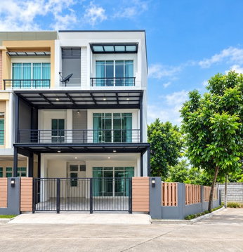สาทร-กัลปพฤกษ์ เช่าทาวน์โฮม 3 ชั้นหลังมุม ใกล้โฮมโปร กัลปพฤกษ์ 500 ม.  3 นอน 3 น้ำ 31.4 ตร.ว.180 ตร.ม. พร้อมแอร์
