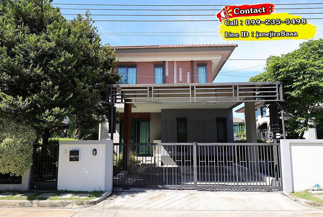 โครงการ บุราสิริ วงแหวน-อ่อนนุช (ซอยนิคมเจโม) 50.4 ตร.วา 3 นอน 3 น้ำ จอดรถ 2 คัน ตกแต่งครบ / Call : 099-235-5498