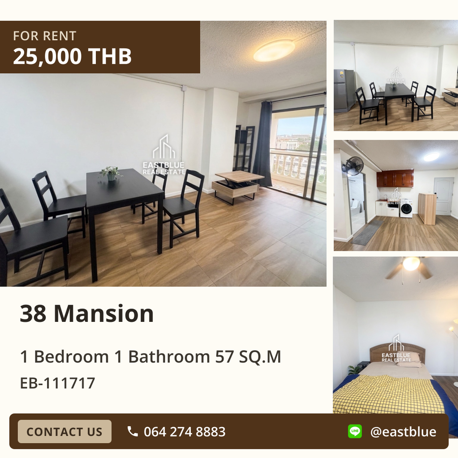 รูป เช่าคอนโด 38 Mansion 🏡 ย่านทองหล่อ ใกล้ BTS ทองหล่อ - รูปที่ 1/10