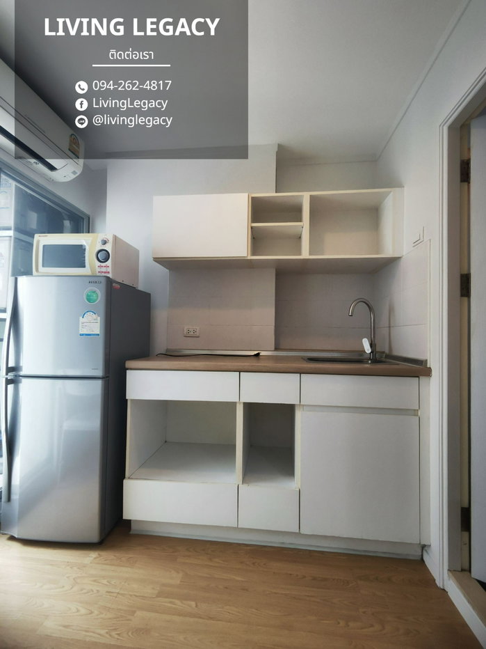 รูป SH0JP4 เช่าด่วน คอนโด Lumpini Place Srinakarin - Huamark Station 26 ตร.ม. | ชั้น 17 | 1 นอน 1 น้ำ | 10,000 บาท/เดือน (LINE: @livinglegacy) - รูปที่ 5/16