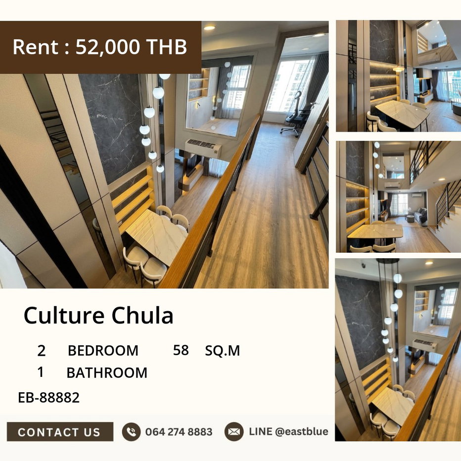picture For Rent: Culture Chula Condo 🏙️ Near MRT Sam Yan - 1/10