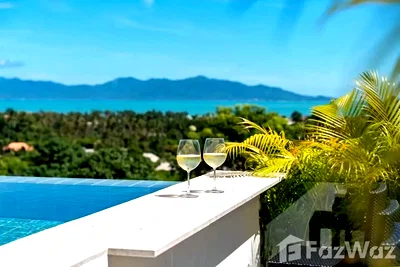 Houses for rent Ko Samui Surat Thani : Luxury 3-Bedroom Sea View Pool Villa in Bophut Hills 6884440