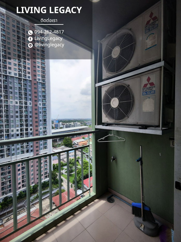 รูป SH0JP4 เช่าด่วน คอนโด Lumpini Place Srinakarin - Huamark Station 26 ตร.ม. | ชั้น 17 | 1 นอน 1 น้ำ | 10,000 บาท/เดือน (LINE: @livinglegacy) - รูปที่ 14/16