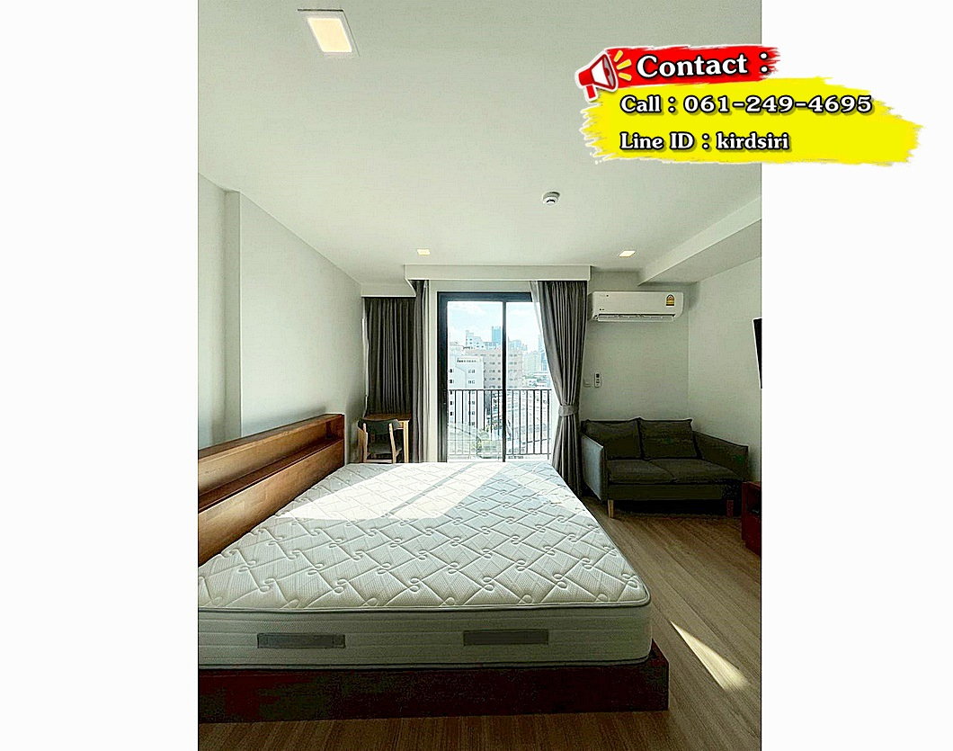 picture Call : 061-249-4695 / Condo Maestro 07 @BTS Victory Monument, 27 sq.m 1 Bed 7th floor, Fully furnished - 1/11