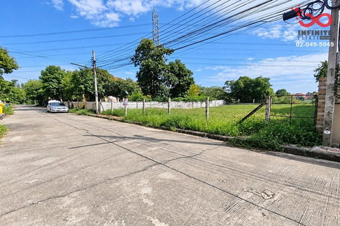 ขายที่ดินถมแล้ว โครงการเฟื่องสุข 2 กาญจนาภิเษก บางบัวทอง 100 ตร.ว. ต้นโครงการ ติดทะเลสาบ