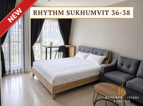 🍀🍀 ดีลดีที่สุด🔥 ให้เช่า📌 Rhythm Sukhumvit 36-38 (Line:@rent2022) BTS ทองหล่อ✨พร้อมเข้าอยู่ 🔖 A00402