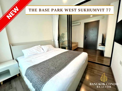 คอนโดให้เช่า : 🍀🍀 คอนโดสวย 🌸ให้เช่า📌 The Base Park West Sukhumvit 77 (Line:@rent2022) BTS อ่อนนุช✨พร้อมเข้าอยู่ 🔖 A37634