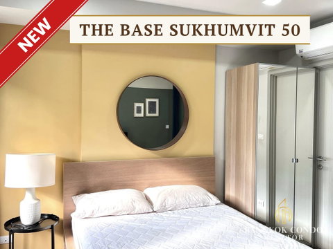 🍀🍀 ดีลดีที่สุด🔥 ให้เช่า📌 The Base Sukhumvit 50 (Line:@rent2022) BTS อ่อนนุช✨พร้อมเข้าอยู่ 🔖 A09082