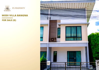 ทาวน์โฮม นิคมบางพลี : บ้านเดี่ยวขายด่วน 📍 Modi Villa Bangna 📍 3 ห้องนอน 3 ห้องน้ำ เฟอร์นิเจอร์ และ เครื่องใช้ไฟฟ้าครบ 