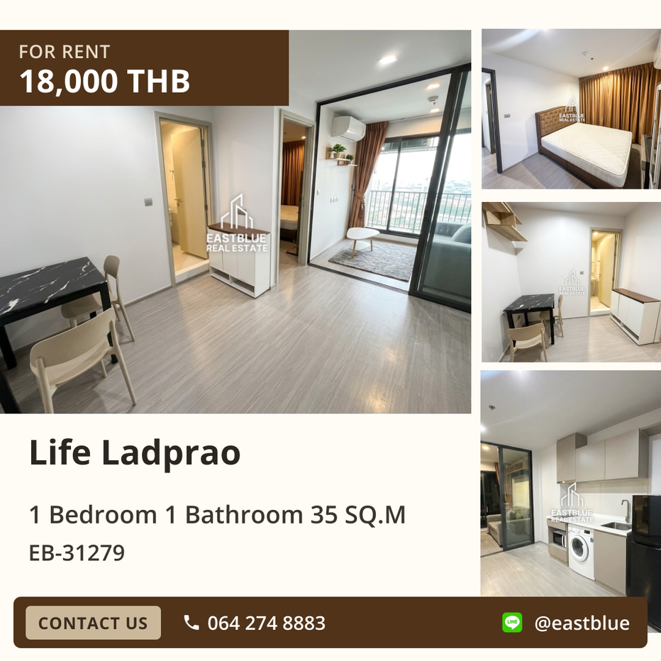 picture Condo for Rent at Life Ladprao 🏙️ Near Ha Yaek Lat Phrao BTS! - 1/5