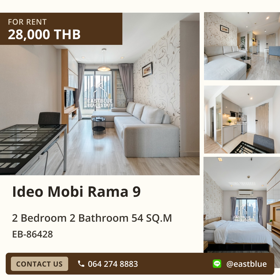 รูป Ideo Mobi Rama 9 คอนโด 2 นอน 2 น้ำ ใกล้ MRT พระราม 9 ✨ - รูปที่ 1/8