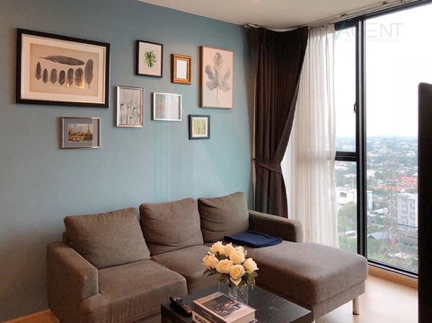 📌 For rent condo THE BASE CHAENGWATTANA Building B, Floor 19,2 bed room, Room size 50.00 sqm