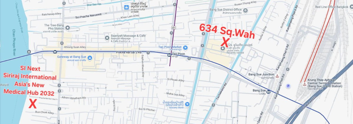 รูป ขายที่ดิน 1-2-34 ไร่ ใกล้ MRT เตาปูน, SRTET กรุงเทพอภิวัฒน์, ติดสำนักงานใหญ่ SCG | #TPI-3555 - รูปที่ 8/11