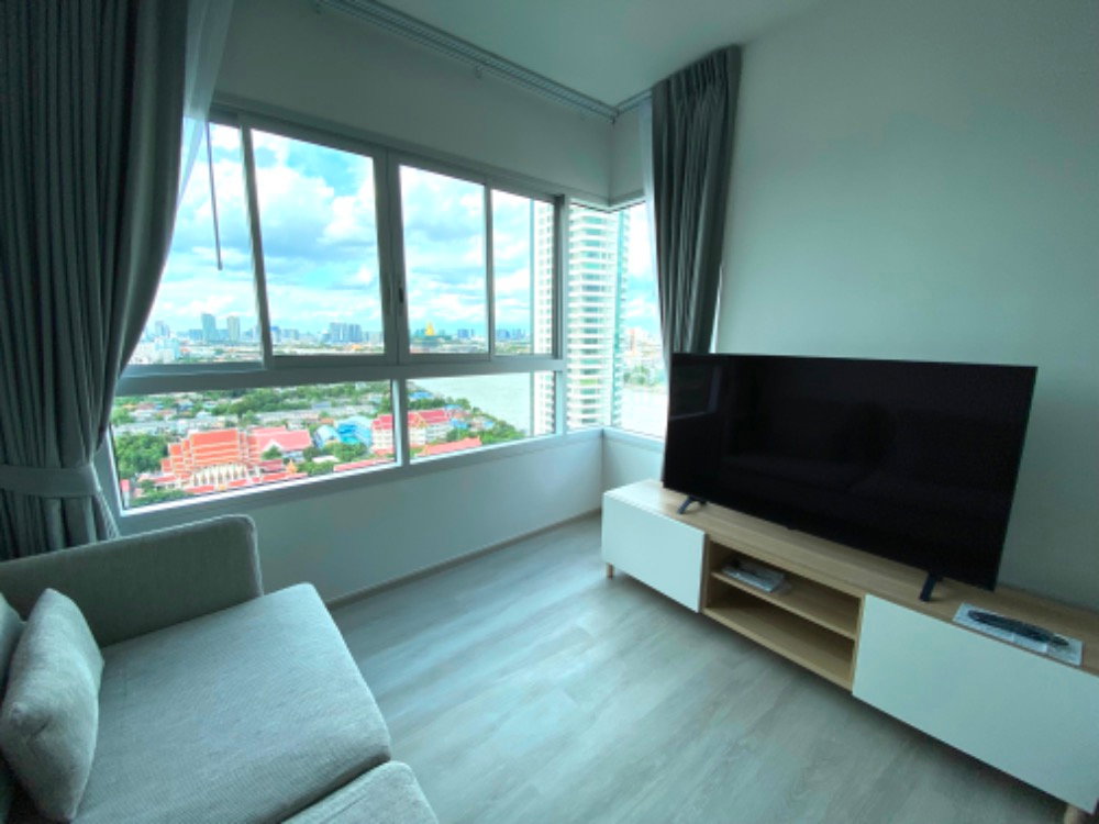 รูป Ideo Charan 70 - Riverview【𝐑𝐄𝐍𝐓】🔥ห้องสวยสองนอน วิวโค้งแม่น้ำเจ้าพระยา ครัวปิดเป็นสัดส่วน🔥 ติดต่อไลน์ไอดี: @hacondo - รูปที่ 3/12