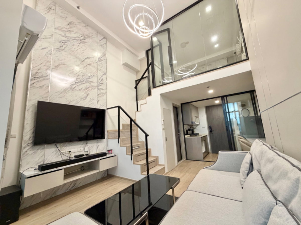 รูป ขาย The Rich พระราม 9 ศรีนครินทร์ ชั้น 29 ห้อง Duplex  ห้องมุม Built-in ตกแต่งจัดเต็ม พร้อมอยู่ ติดถนนศรีนครินทร์ - รูปที่ 1/23