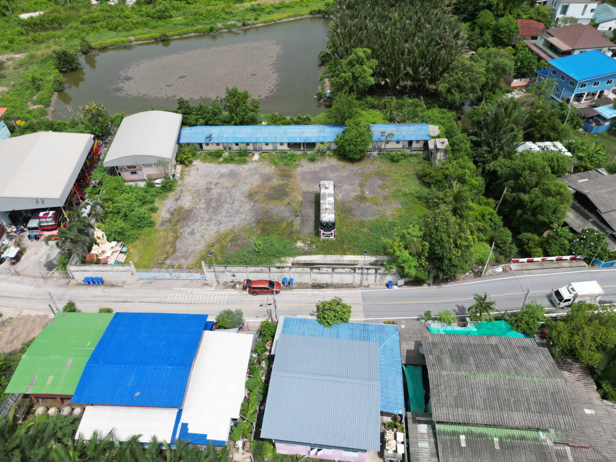รูป ขายที่ดิน พร้อมสิ่งปลูกสร้าง 627 ตรว. ผังสีม่วง ใกล้วัดคู่สร้าง ใกล้ อบต.คลองปลากด อ.พระสมุทรเจดีย์ จ.สมุทรปราการ ราคาดีมาก ขายถูกมาก - รูปที่ 12/38