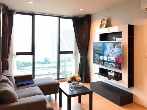 🔺 For rent condo THE BASE CHAENGWATTANA Building B, Floor 19,2 bed room, Room size 50.00 sqm