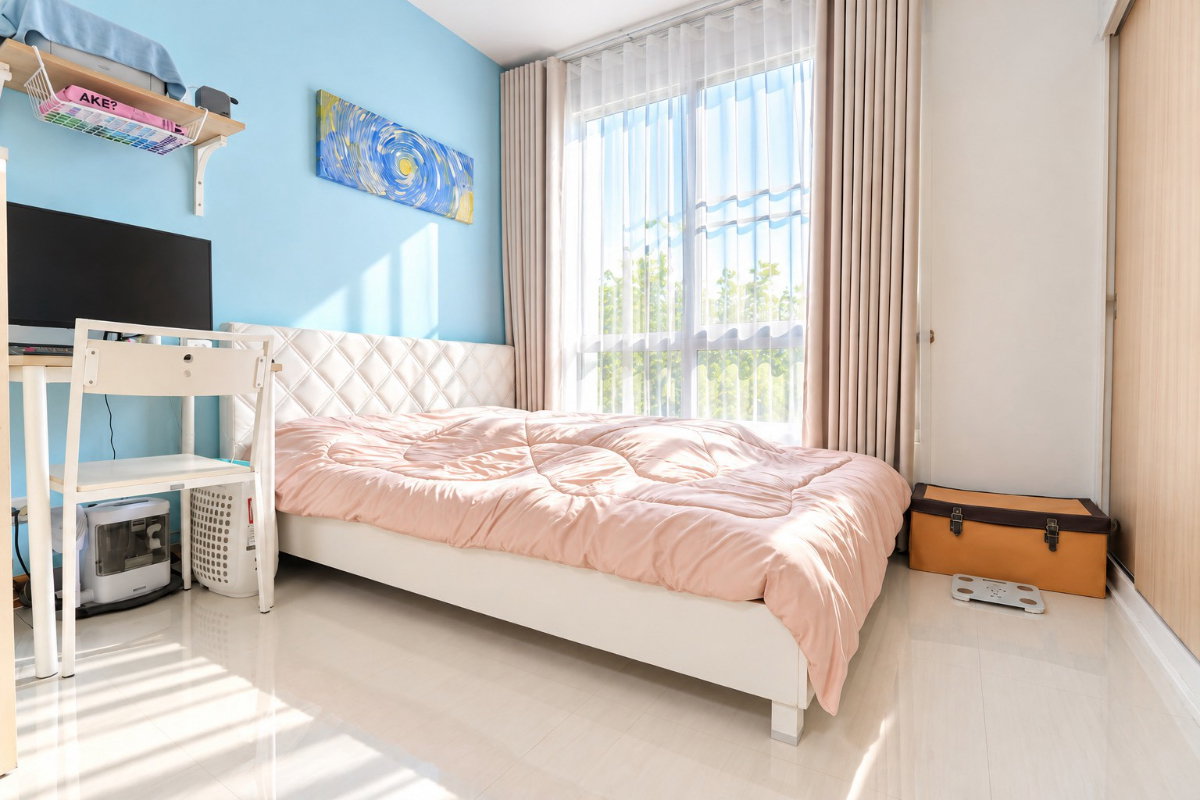 รูป 🏡 ขายคอนโด The Seed Ratchada–Huaykwang ห้องรีโนเวทใหม่ วิวสวน เฟอร์นิเจอร์ครบ พร้อมเข้าอยู่ - รูปที่ 5/16