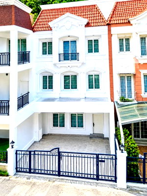 Townhouses for rent Bangkok : 						Ratchaphruek–Charan 13 Luxury 3-storey townhome on Ratchaphruek Road, featuring elegant Italian                    