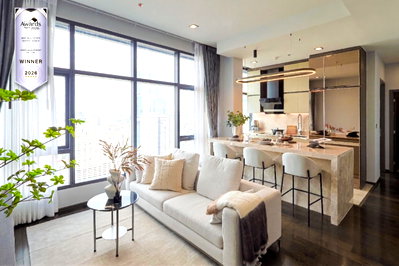 Condos for rent : For Rent: Loft-Style Corner Unit at Ratchathewi Fully furnished unit two beds located on the 27th floor