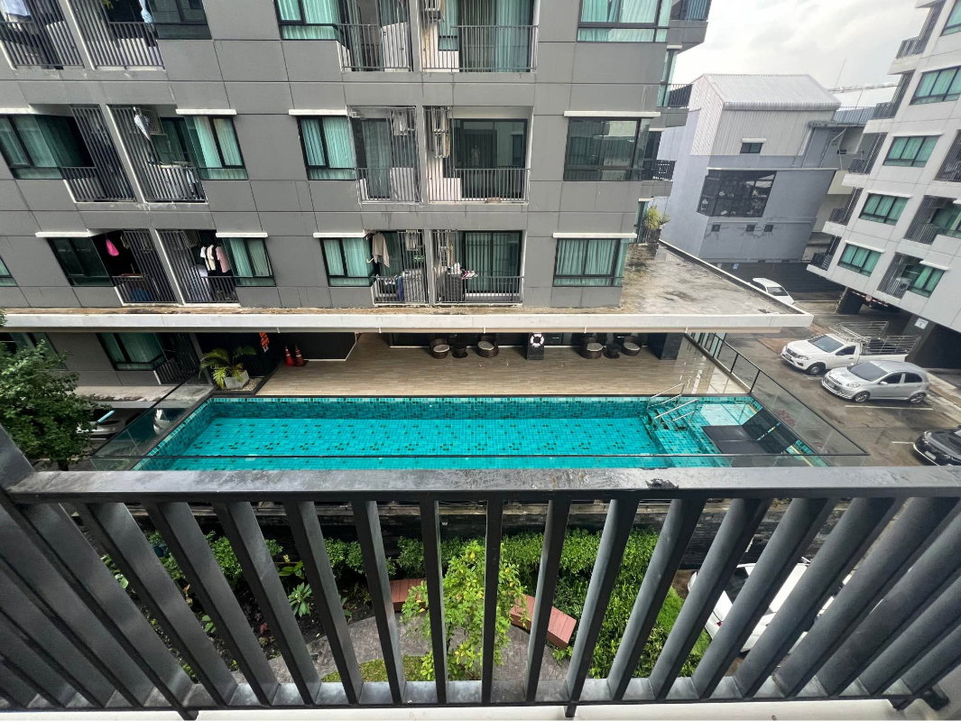 picture P-046 💢 For rent: 16,000 THB 🌵🌈 38 sqm. 🔑 Wynn Condo Chokchai 4 🌵🌈 Corner unit - 5/14