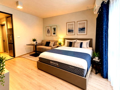 Condos for rent : For Rent Condo IDEO SATHORN - WONGWIAN YAI Building , Floor 9,Studio, Room size 28 sqm